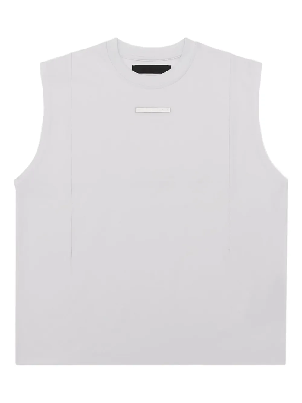HELIOT EMIL crew-neck metal-plaque tank top | White | Image 1