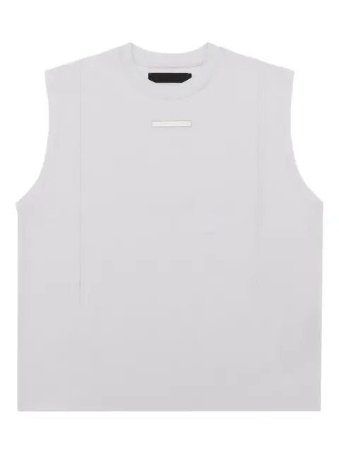 HELIOT EMIL crew-neck metal-plaque tank top