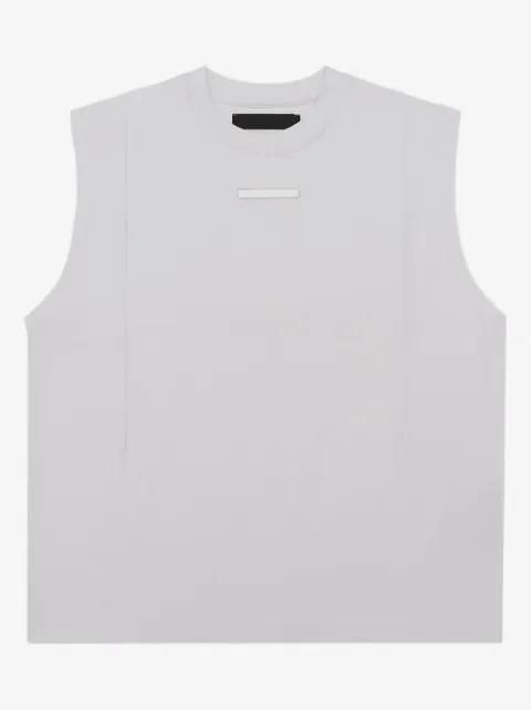 HELIOT EMIL crew-neck metal-plaque tank top