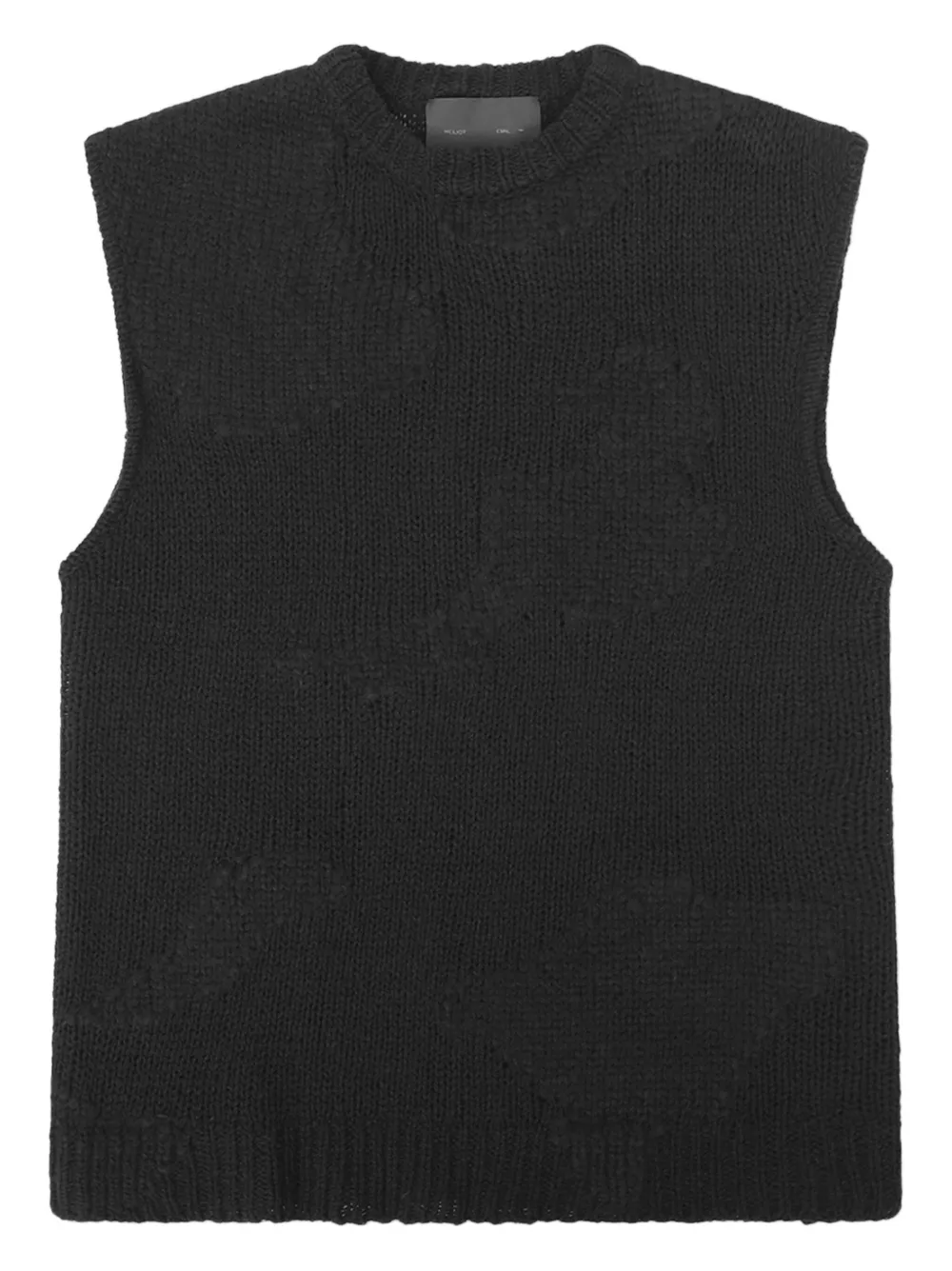 HELIOT EMIL textured crew-neck vest | Black | Image 1
