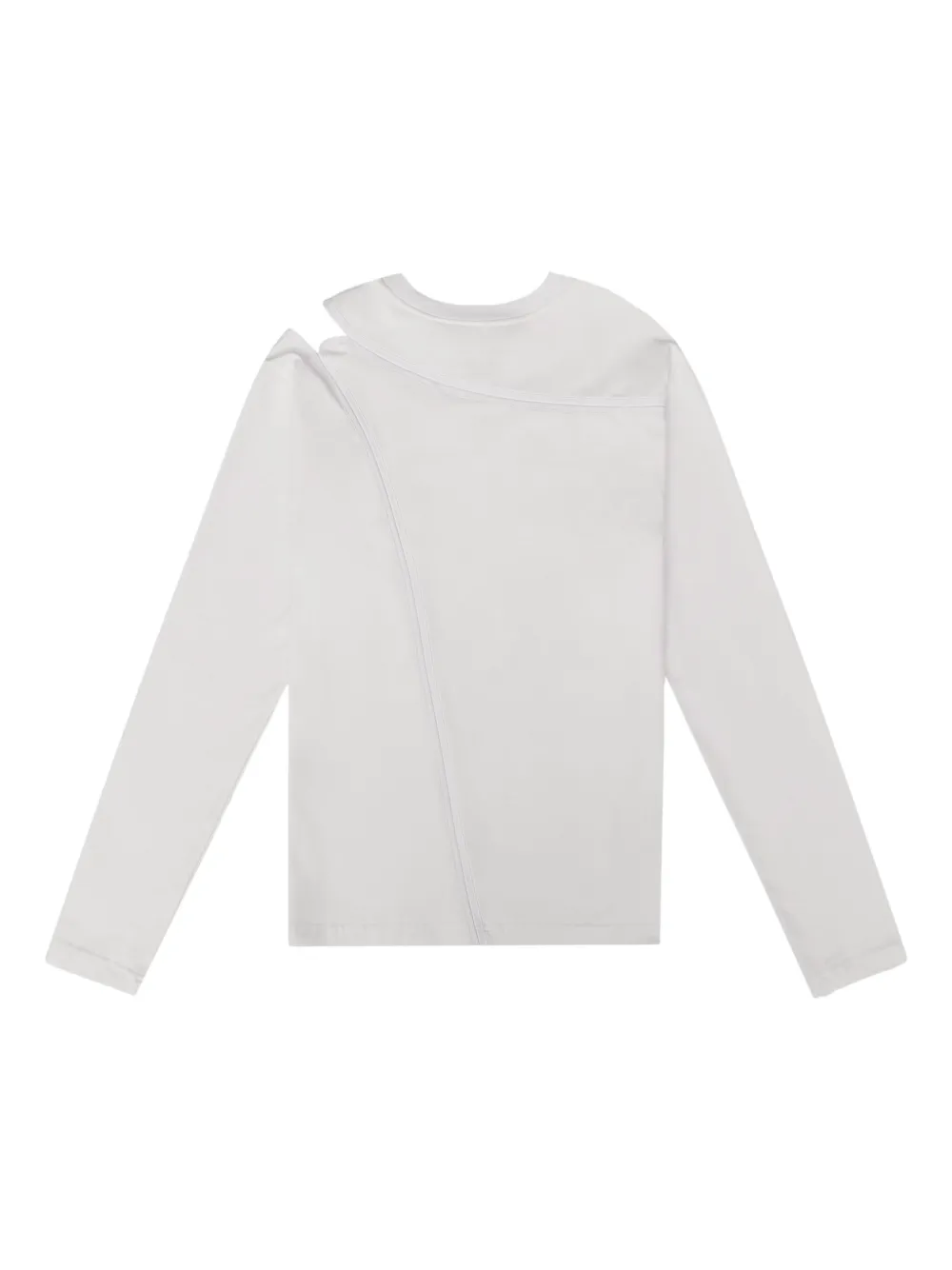 HELIOT EMIL diagonal-seam long-sleeve T-shirt | T-Shirts | Image 2