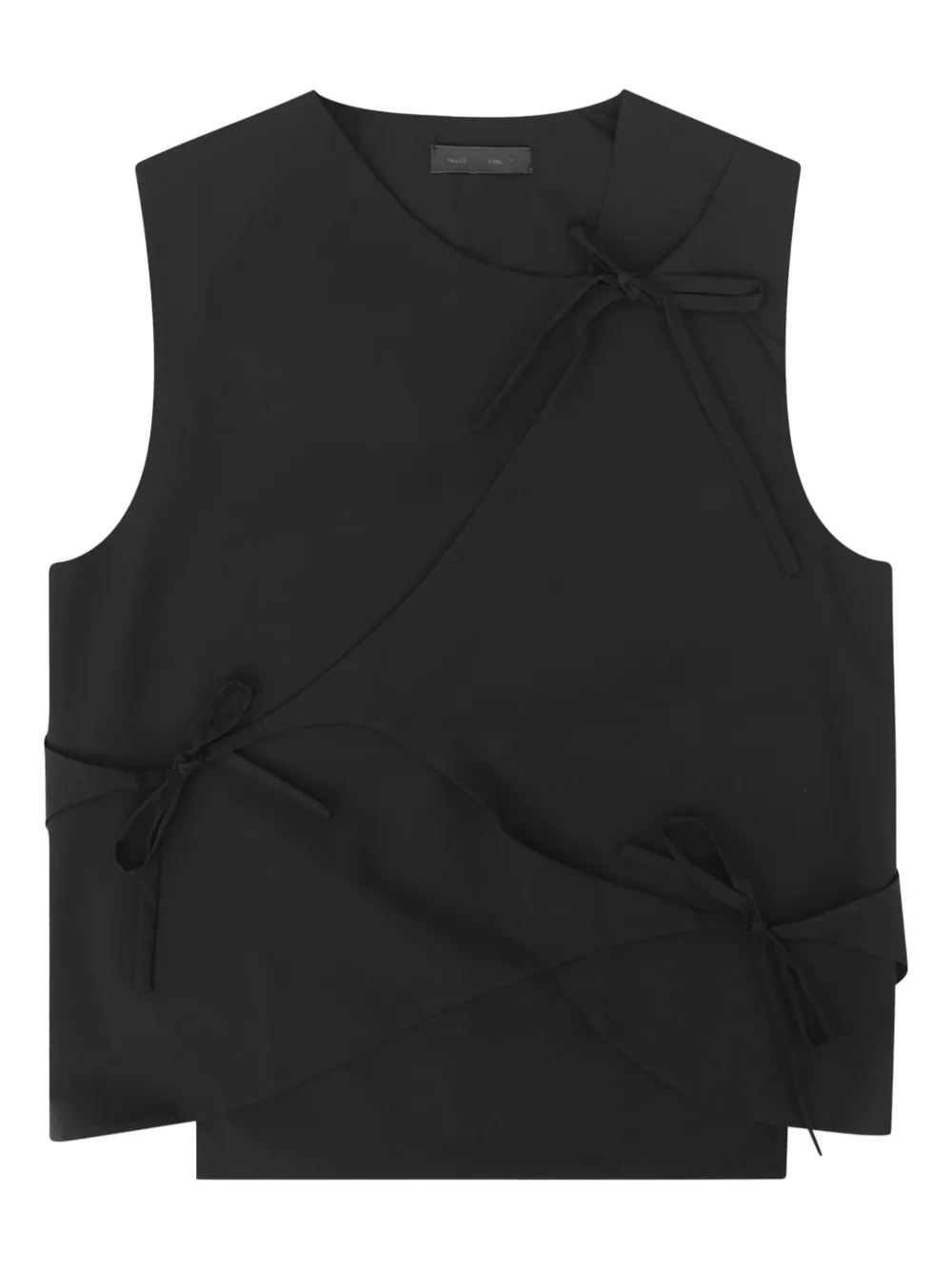 HELIOT EMIL Weste im Layering-Look mit Schleifenverschluss | Schwarz | Image 1