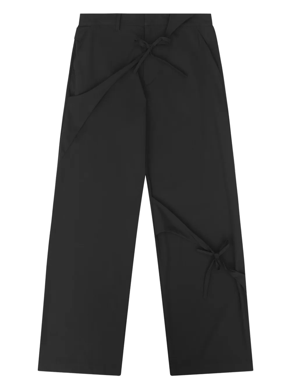 HELIOT EMIL pantalon Lavic à taille nouée | noir | Image 1
