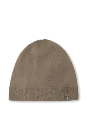 ROA logo-detail Wool Beanie Hat | Grey | FARFETCH PT