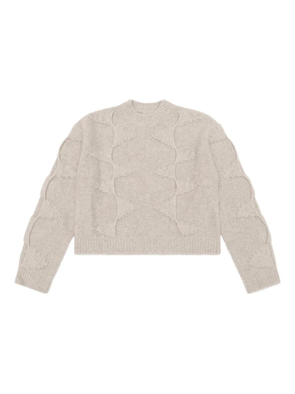 HELIOT EMIL spiral-knit wool sweater | Neutrals | Image 1