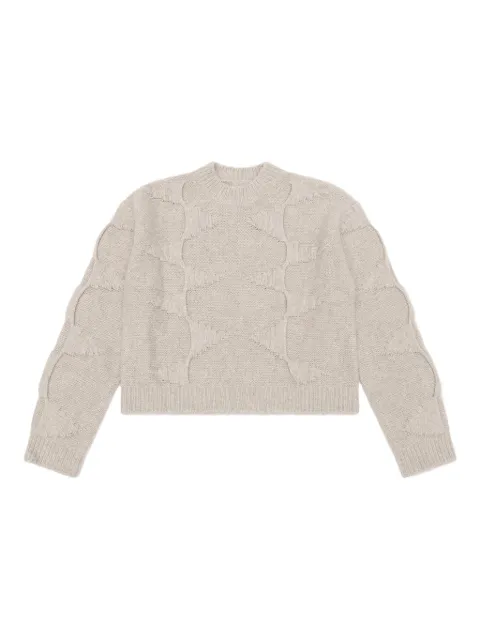 HELIOT EMIL spiral-knit wool sweater