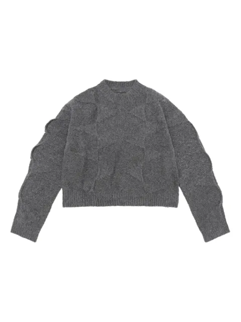 HELIOT EMIL merino wool blend cropped sweater