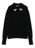 CHIARA BONI La Petite Robe crystal-embellished sweater - Black