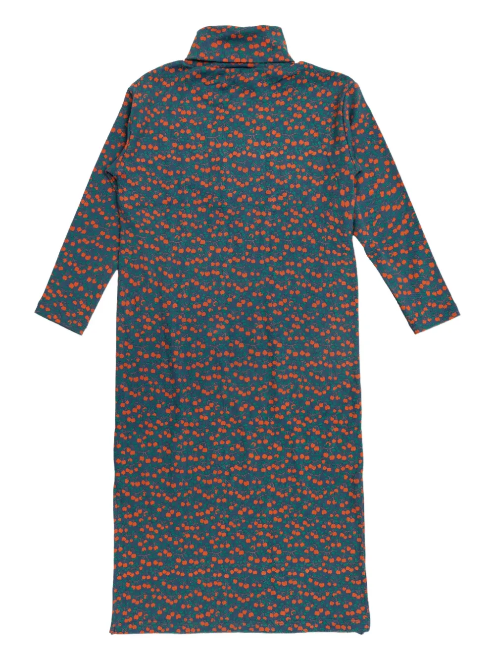 Tiny Cottons Rollkragenkleid mit Kirschen-Print | Kleid mit lockerem Schnitt | Image 2