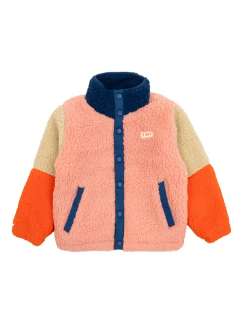 Tiny Cottons chamarra con diseño color block