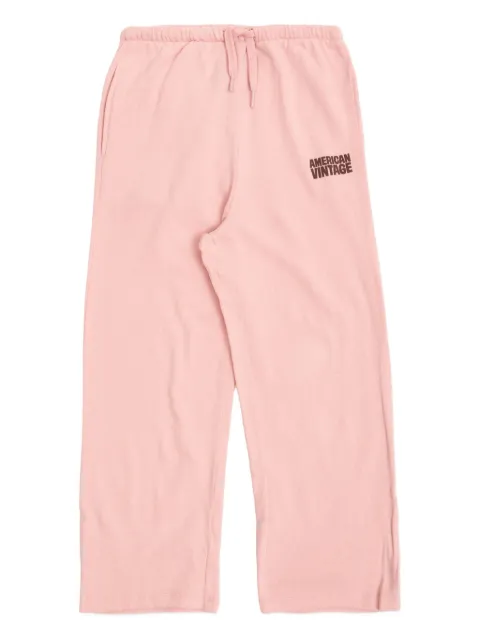 American Vintage Kids logo-print drawstring joggers