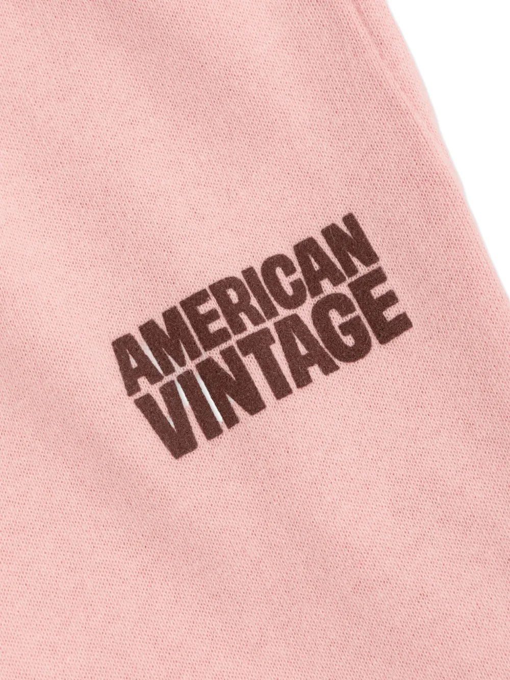 American Vintage Logo-print Drawstring Joggers In Pink