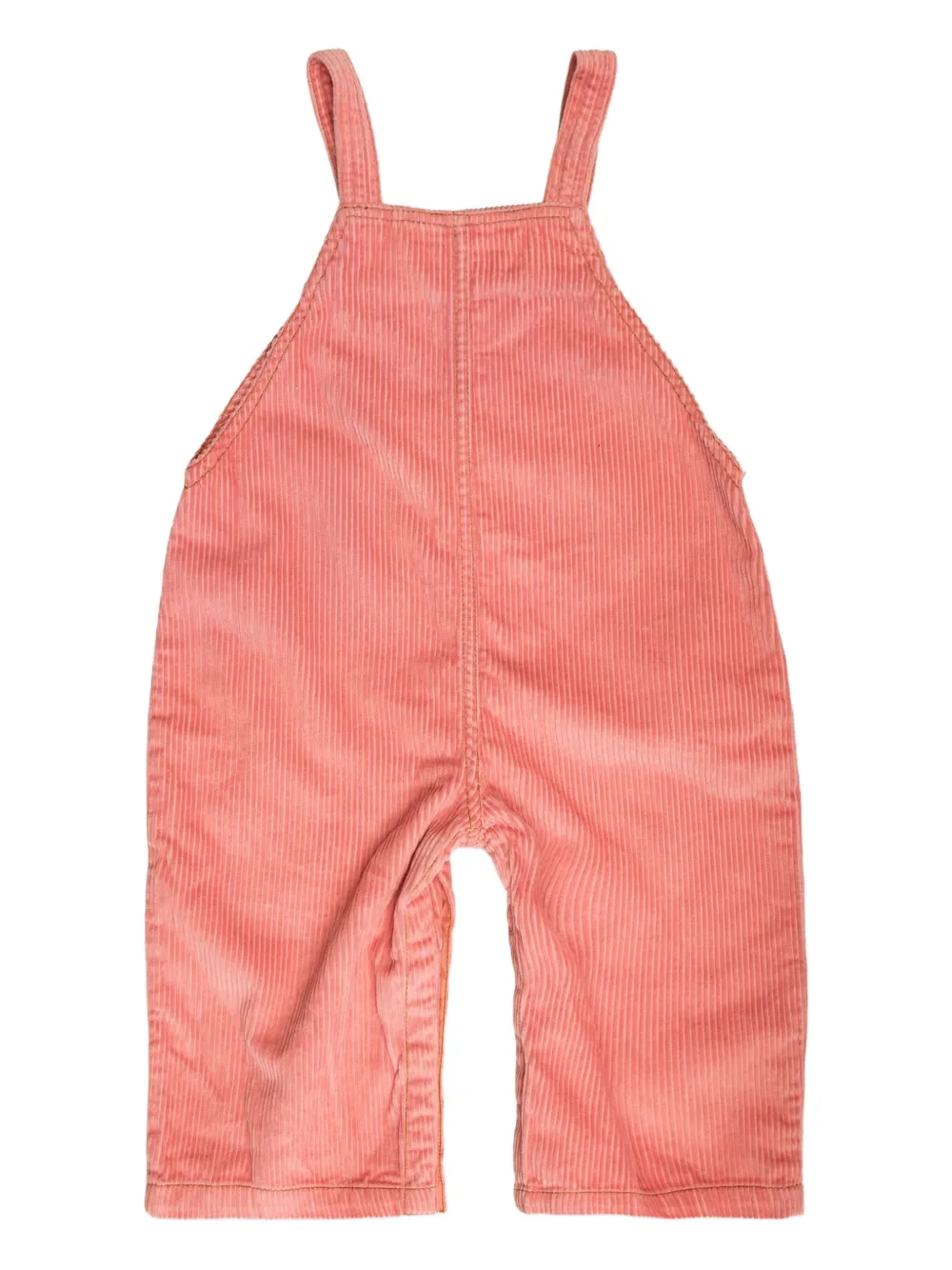 Tiny Cottons Corduroy Embroidered-logo Dungarees In Pink