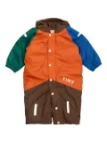 Tiny Cottons colour-block insulated jumpsuit - Orange
