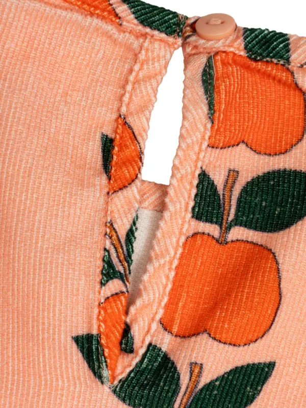 Tiny Cottons Apple Pleats Dress for Baby, Multi Color, 2Y