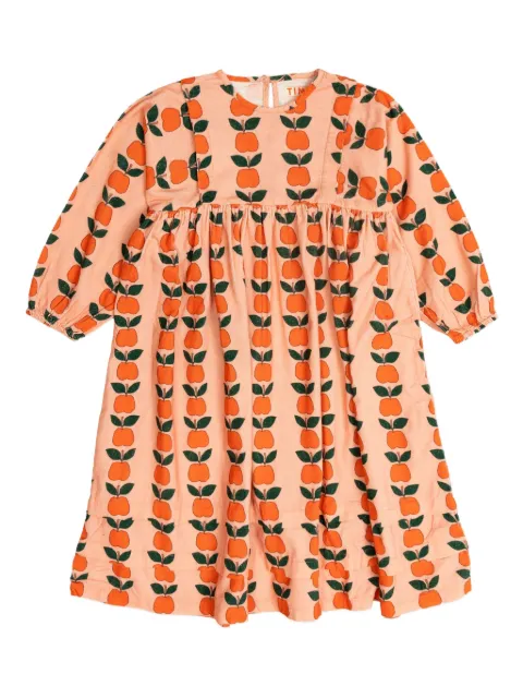 Tiny Cottons apple-print corduroy casual dress