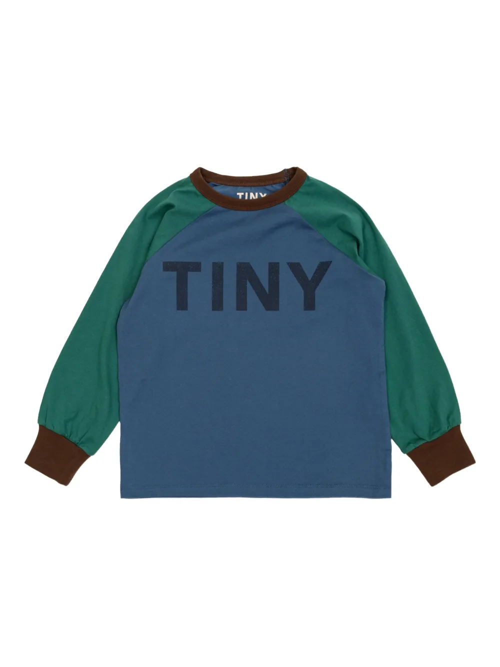 Tiny Cottons playera con diseño color block | azul | Image 1