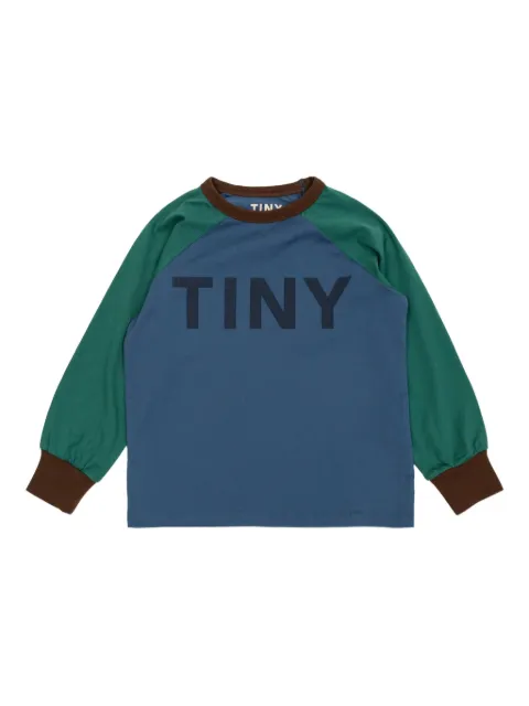 Tiny Cottons playera con diseño color block