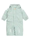 Tiny Cottons cherry-print padded romper - Grey