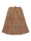 Tiny Cottons cherry-print elasticated-waist skirt - Neutrals