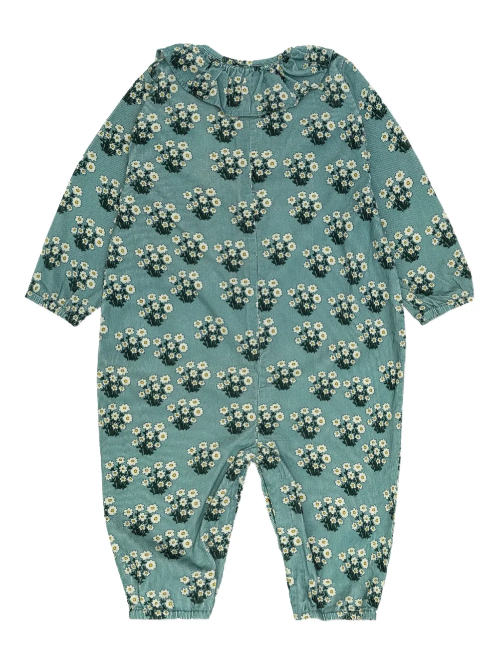 Tiny Cottons floral-pattern babywear - Blauw