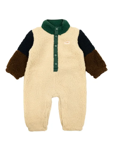 Tiny Cottons romper con diseño color block