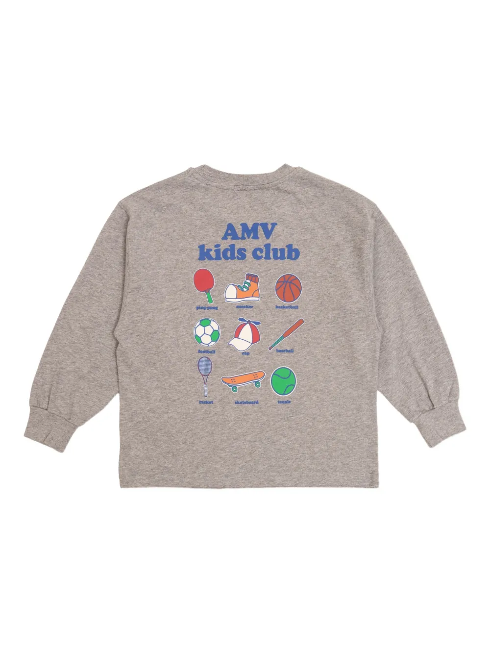 American Vintage Printed Long-sleeve T-shirt In Brown