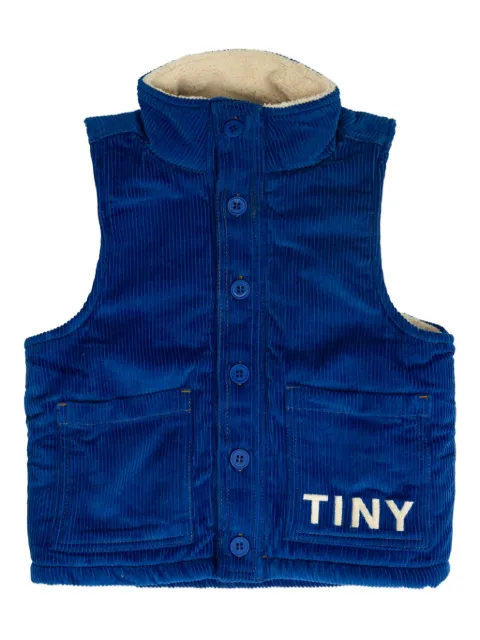 Tiny Cottons corduroy button-fastening waistcoat