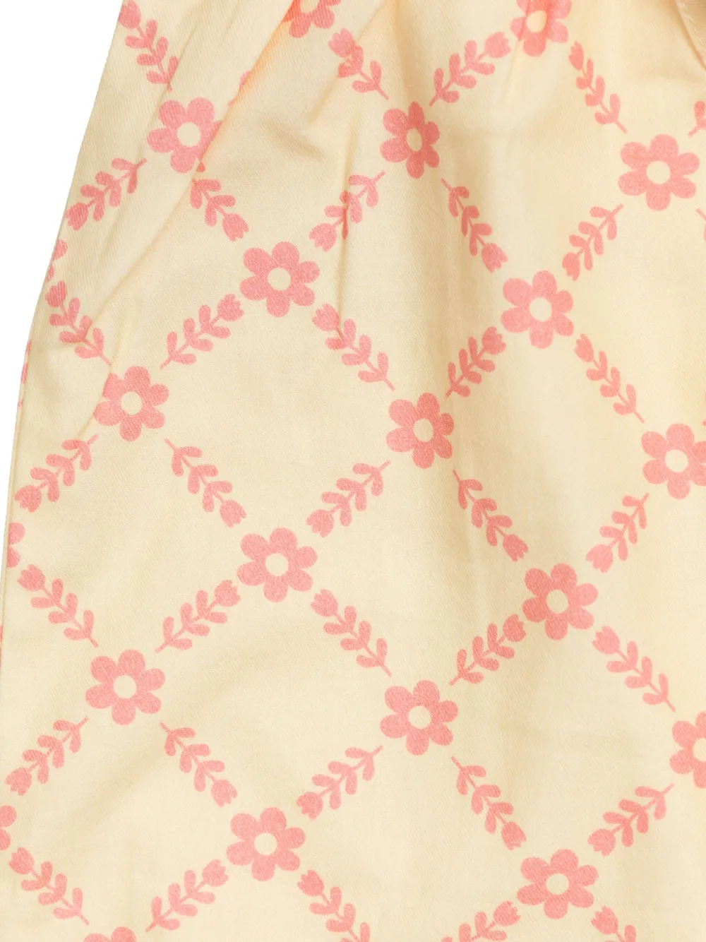 Tiny Cottons Pyjama met bloemenprint Geel