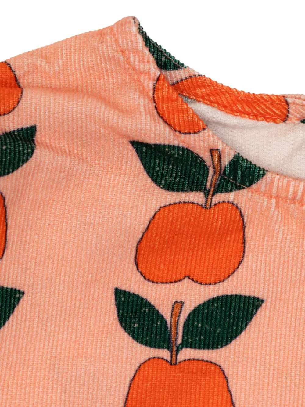 Tiny Cottons Apple-print Drawstring Blouse In Multi