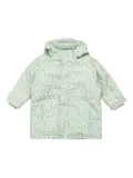 Tiny Cottons cherry-print hooded jacket - Grey