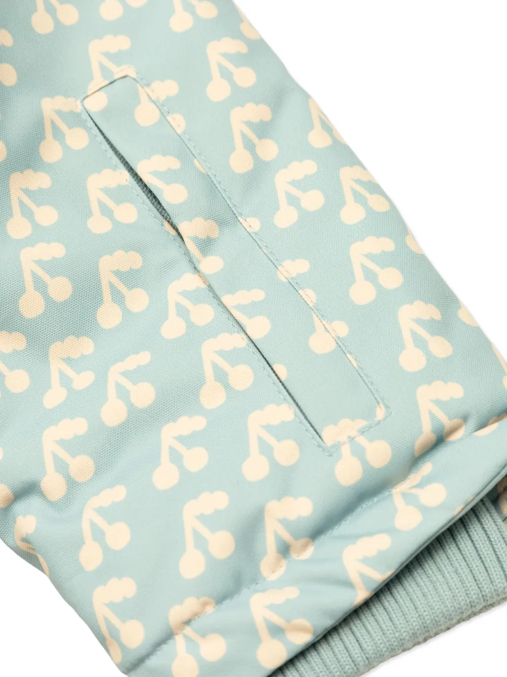 Tiny Cottons Jack met capuchon met kersenprint Grijs