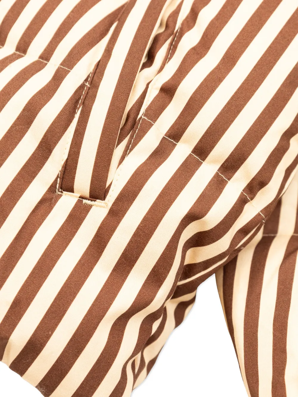 Tiny Cottons Gestreept gewatteerd jack Beige