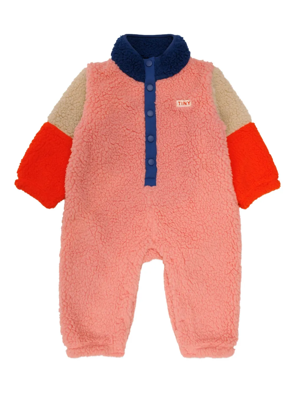 Tiny Cottons romper con diseño color block | rosado | Image 1