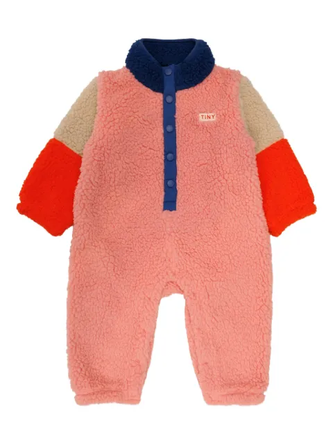 Tiny Cottons romper con diseño color block