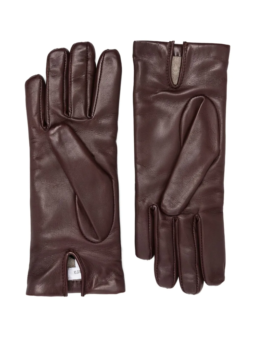 Max Mara leather gloves - Rood