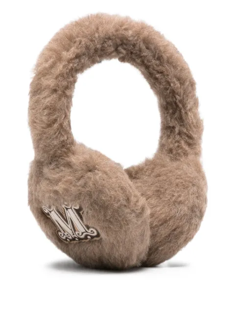 Max Mara logo-patch earmuffs