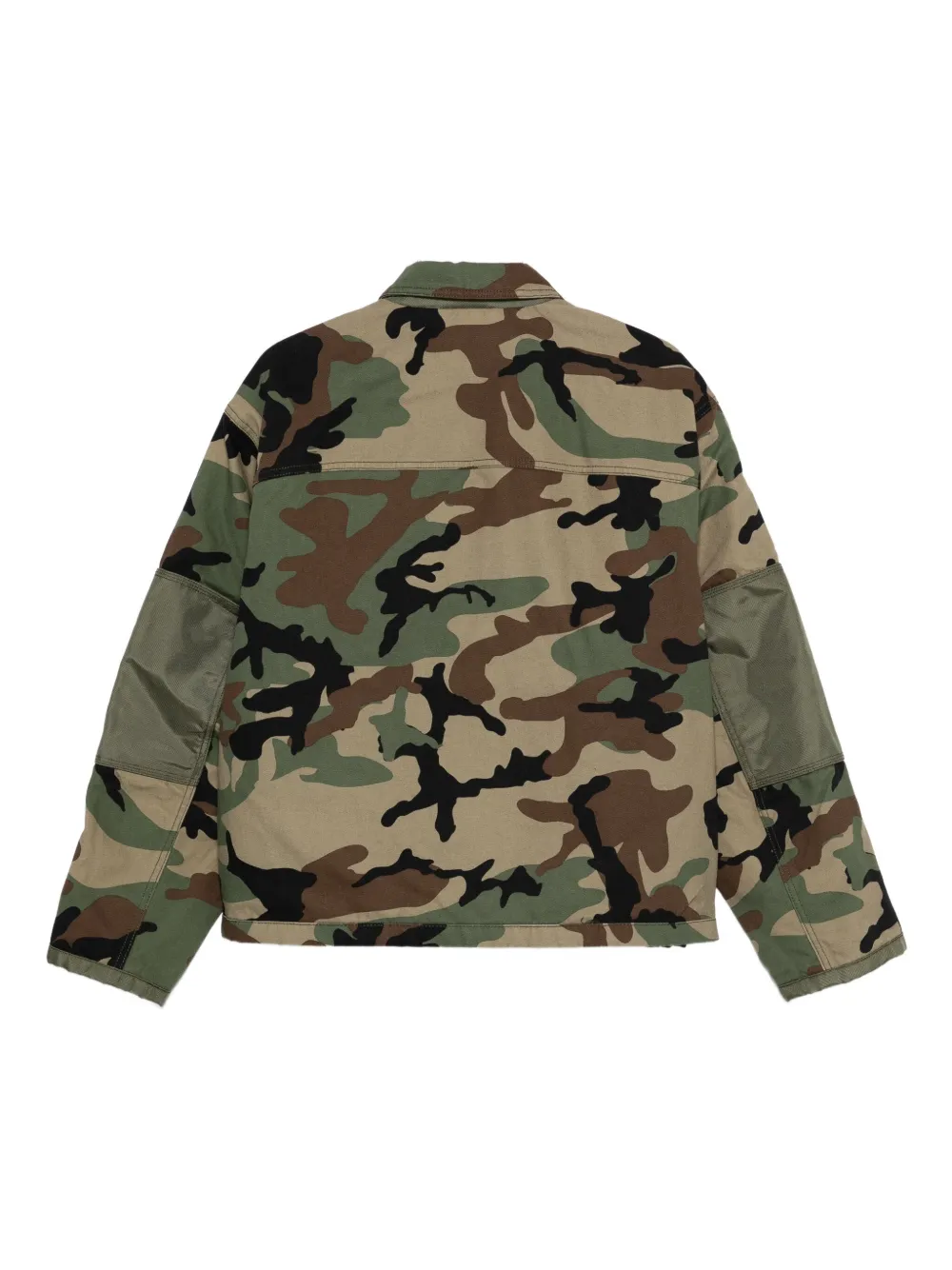 Stussy Button-up Military Jacket In Green