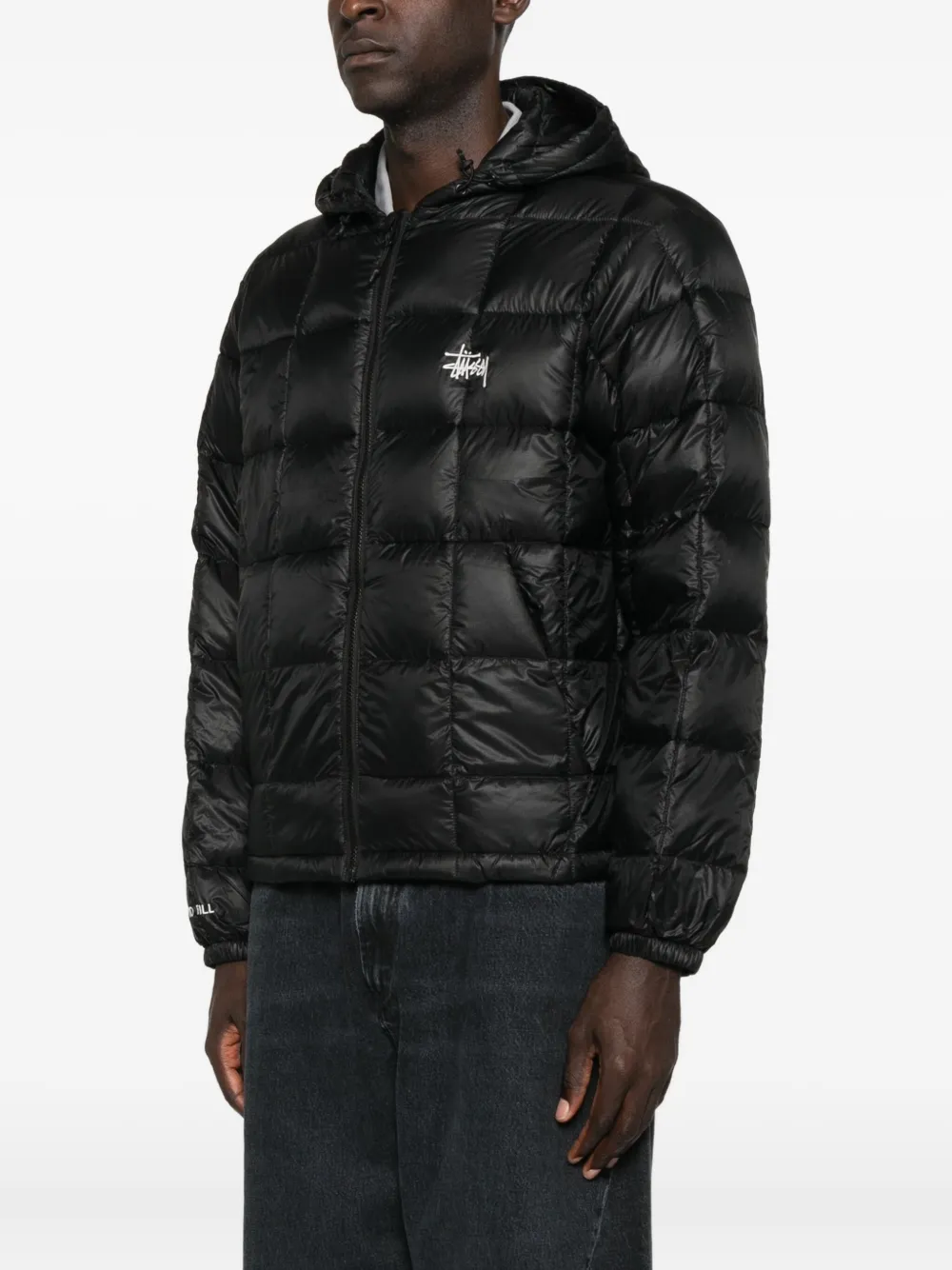 Stüssy Gevoerd jack met capuchon Zwart