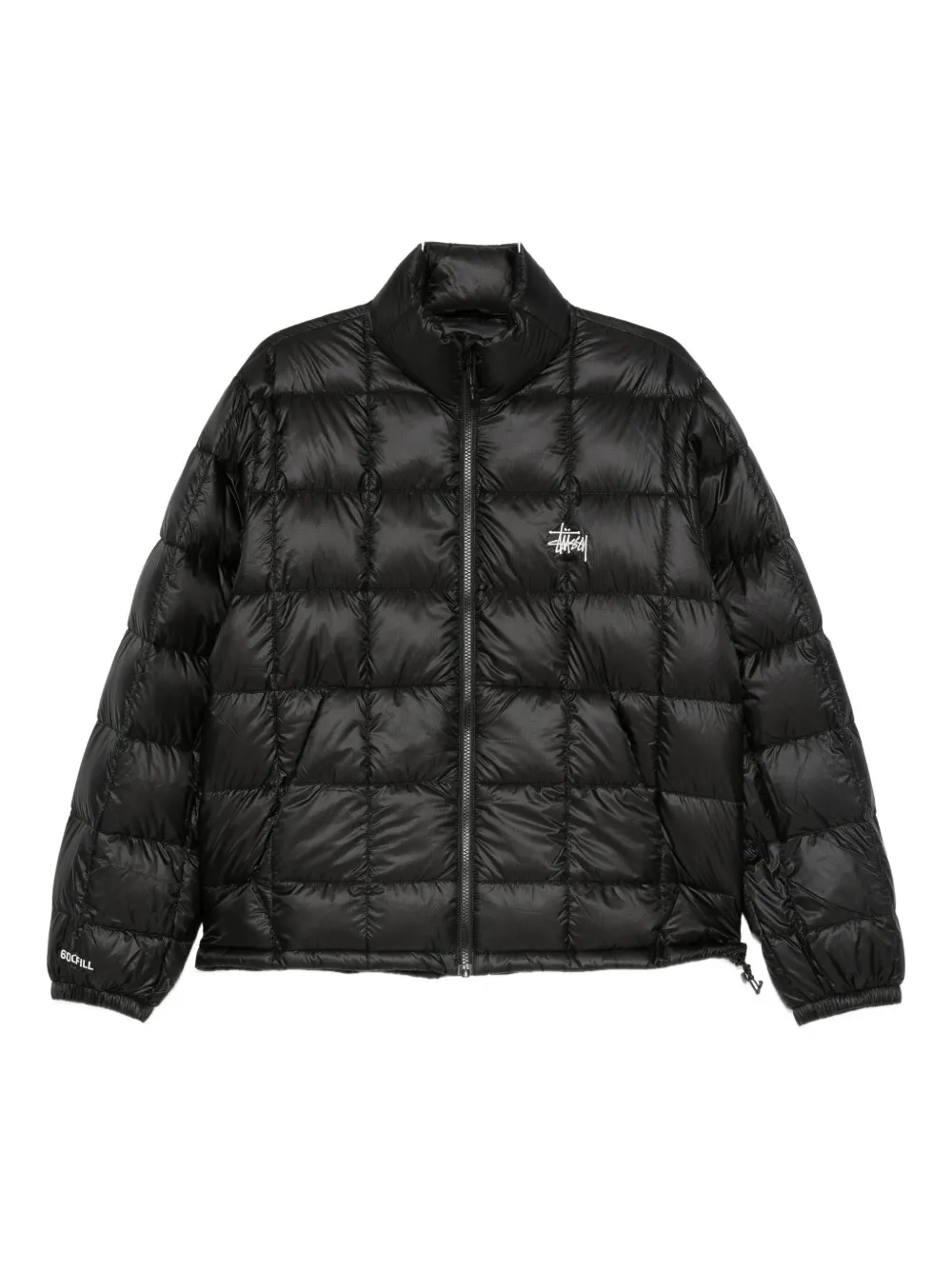 Stussy Quilted Padded Jacket In Black