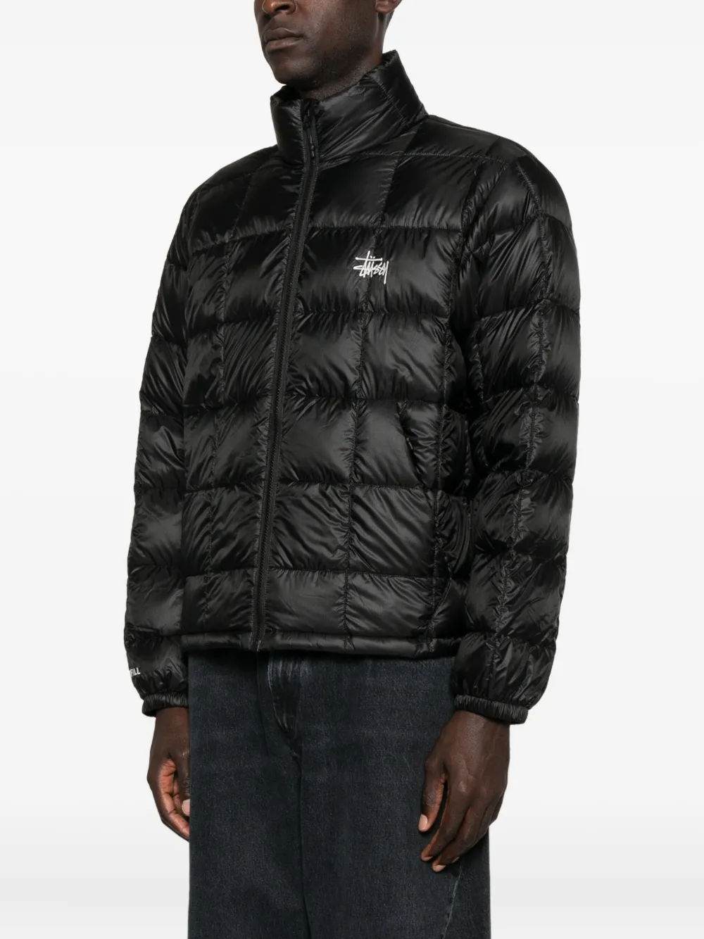 Stüssy Gewatteerd jack Zwart