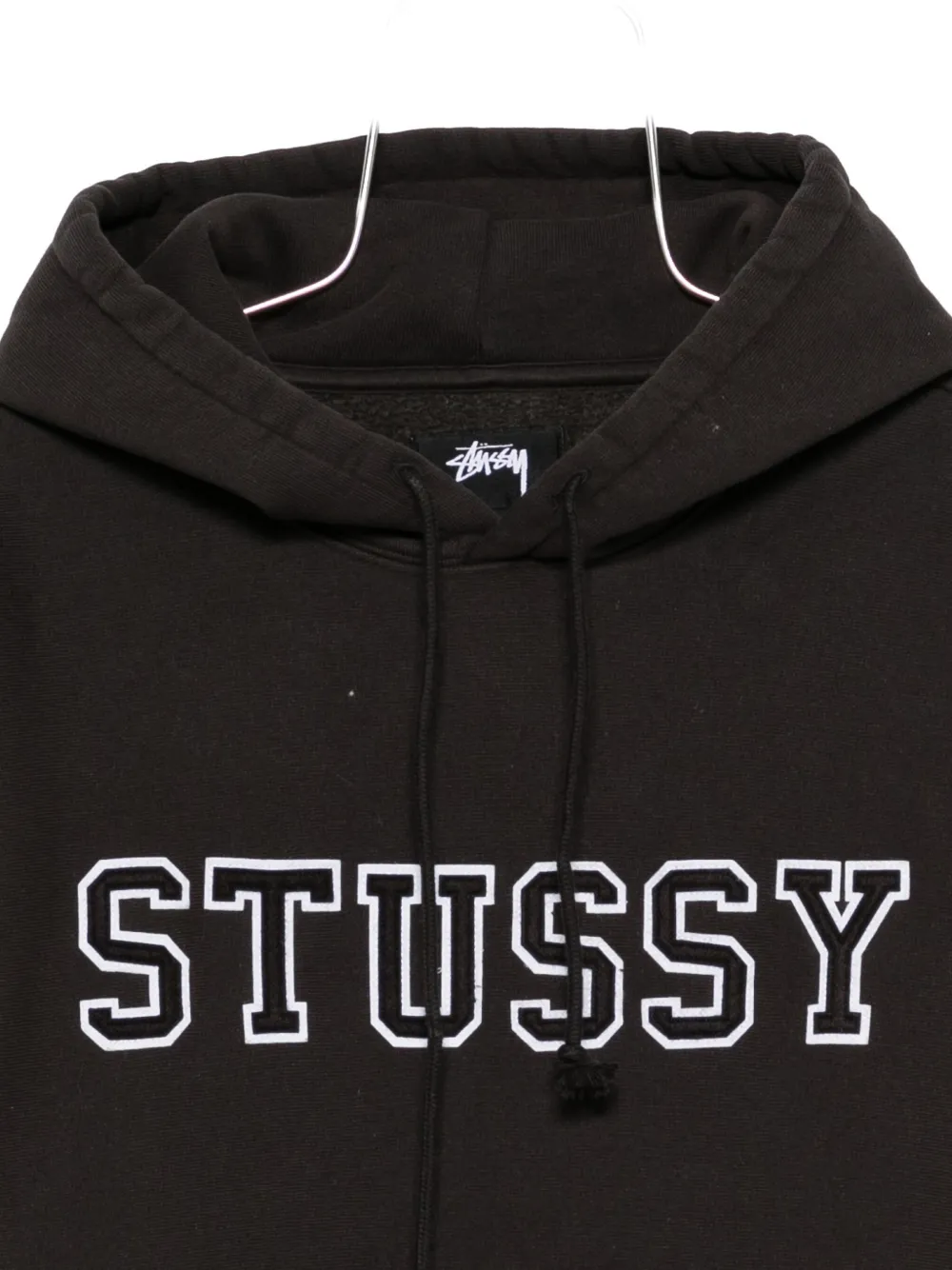 Stussy Casual Hoodie With Drawstring And Pocket In Black