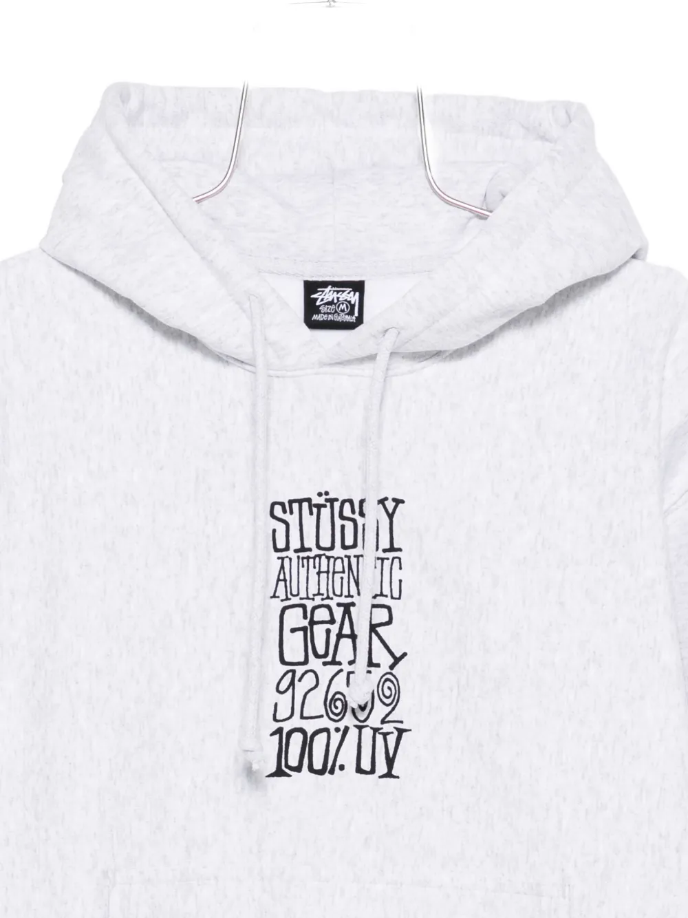 Stussy Grey Knit Cotton Sweater In Gray