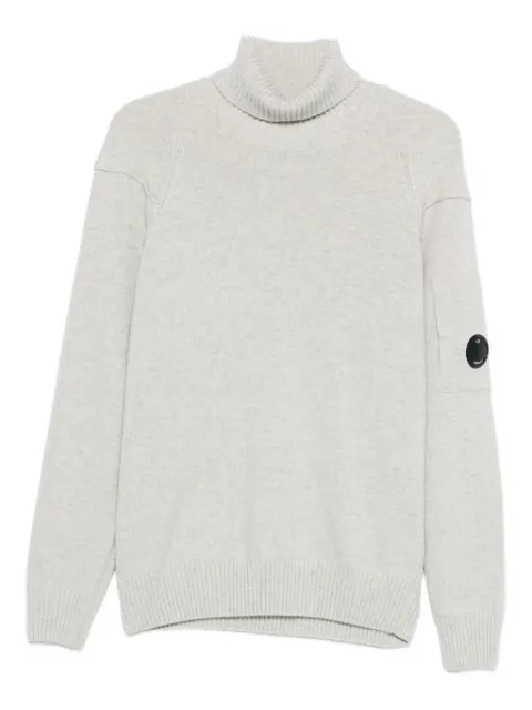 C.P. Company Lens-detail roll-neck sweater