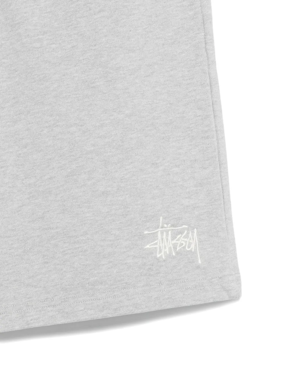Stussy Grey Heavy Jersey Shorts In Gray