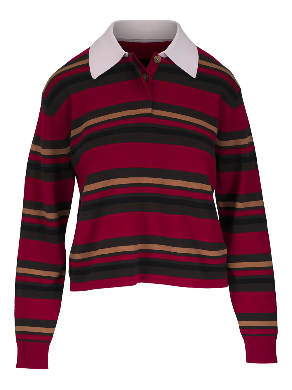 Guest In Residence striped polo shirt - Rosso