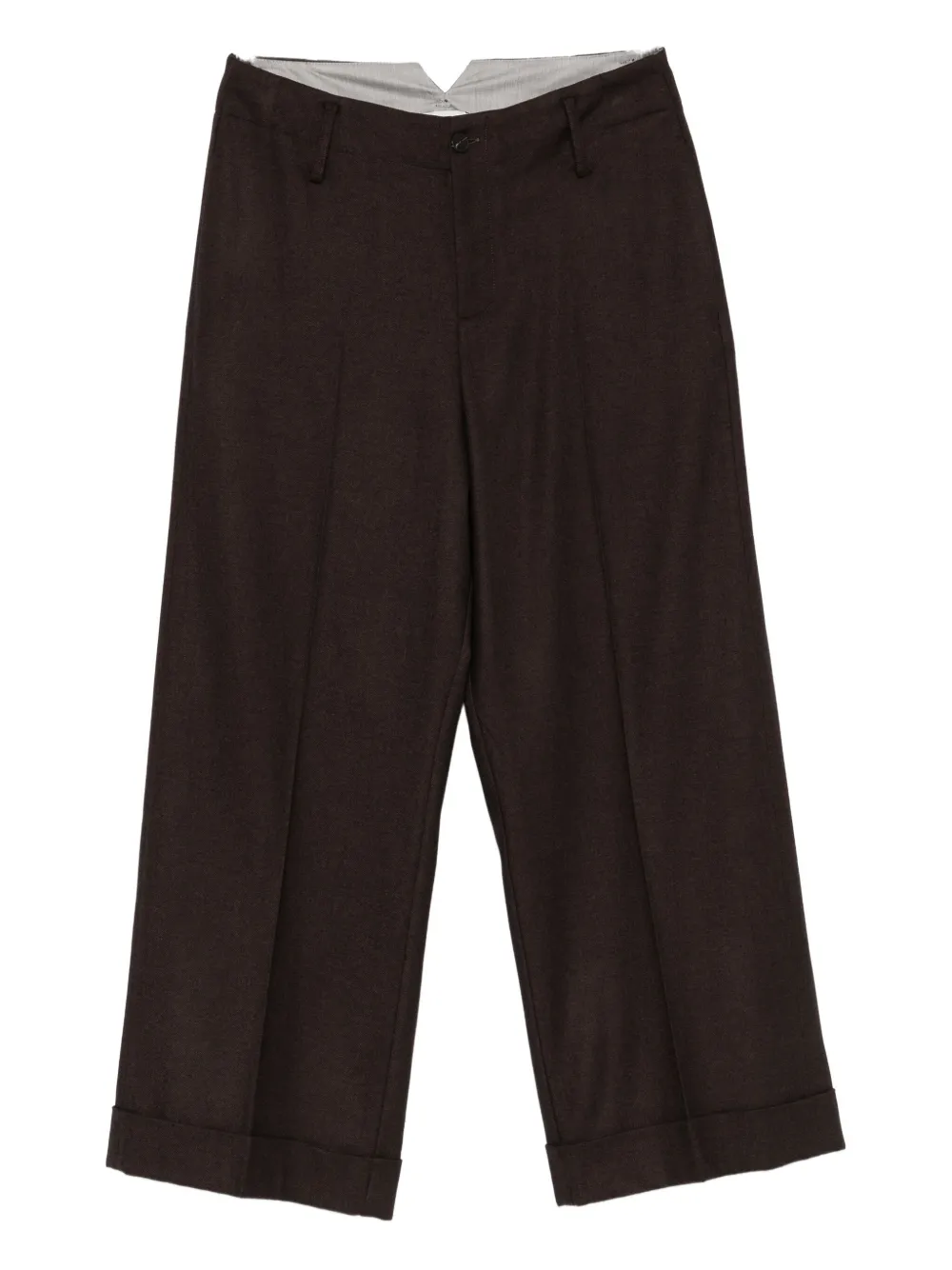 Alysi Straight-leg Trousers In Brown