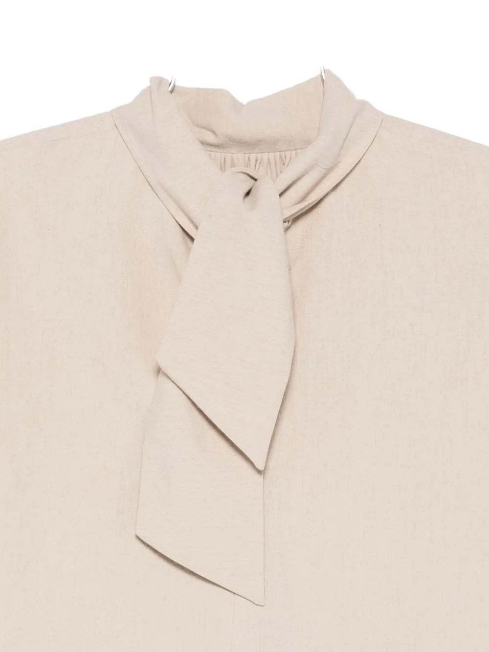 Alysi Long Sleeve Blouse In Neutral