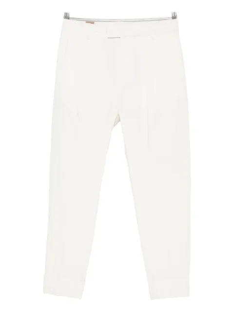 Hosio pressed-crease trousers