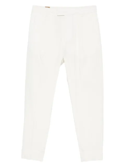 Hosio pressed-crease trousers